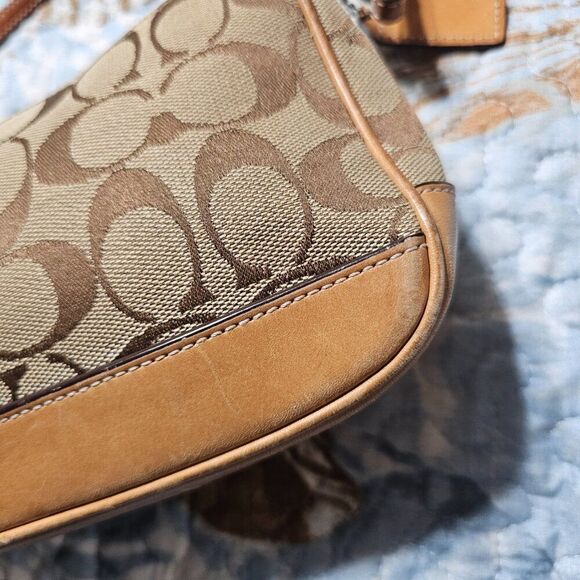 2003 Vintage y2k Coach Demi Shoulder Bag in Signature Monogram Purse - Picture 4 of 8